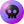 A small purple orb with a skull in the middle of it