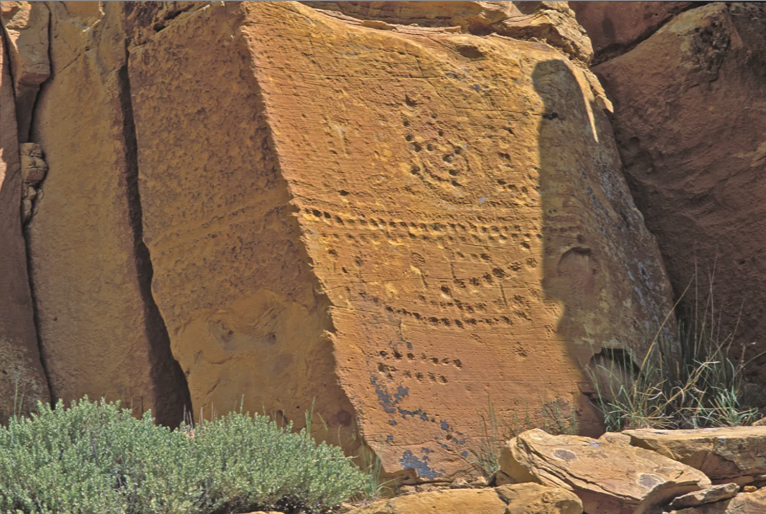 A photograph of a petroglyph somewhere in Arizona
