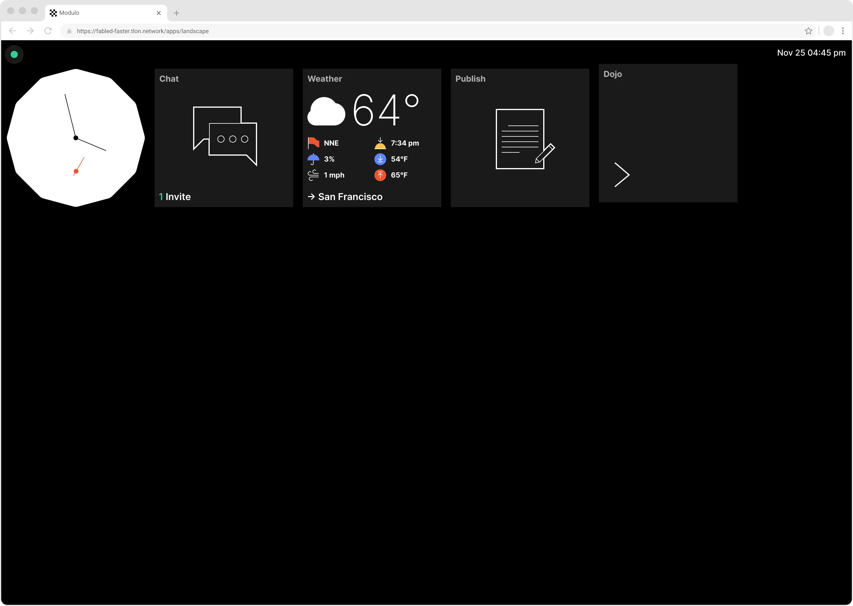 A screenshot of ‘Modulo’