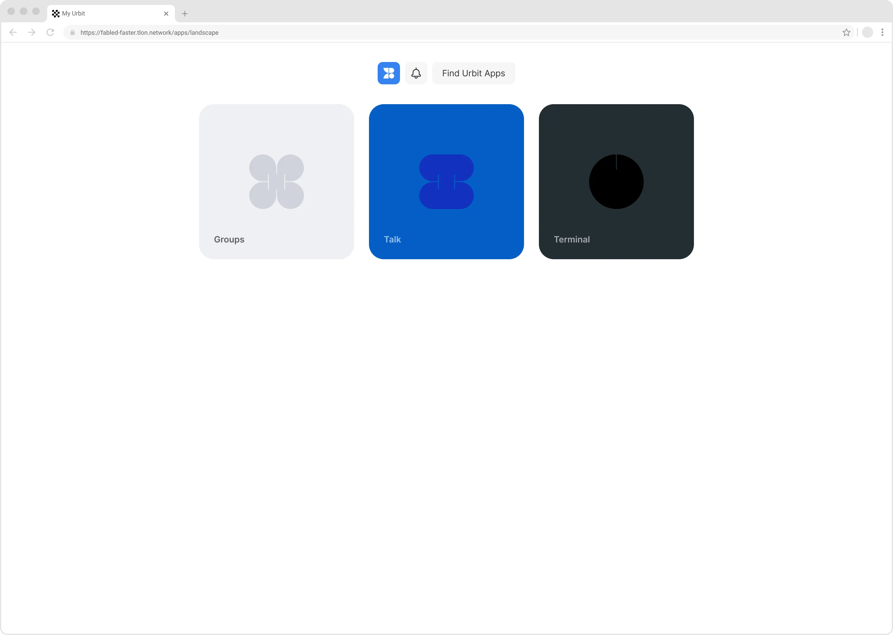 As of writing, this image captures the latest state of our flagship ‘OS’ interface, nicknamed ‘Grid’. This screenshot features three apps on display within Grid: Groups, Talk, and Terminal. Notably, not much in this interface has changed since when grid was first introduced, besides some surface-level visual design and the default set of apps.
