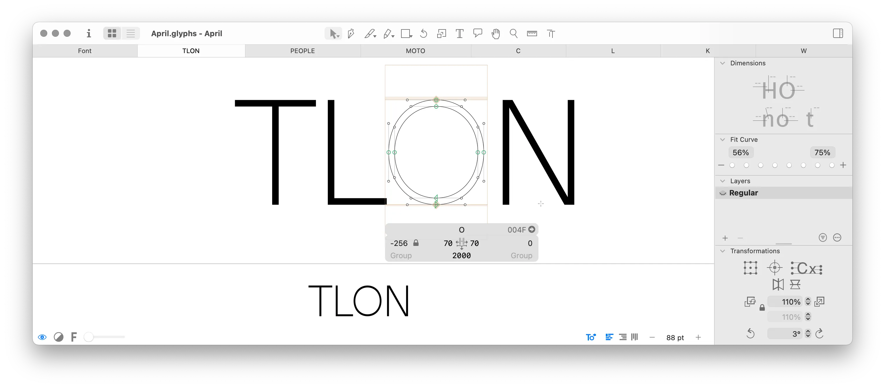 April Sans (Tlon Co. Custom Font/Logotype)