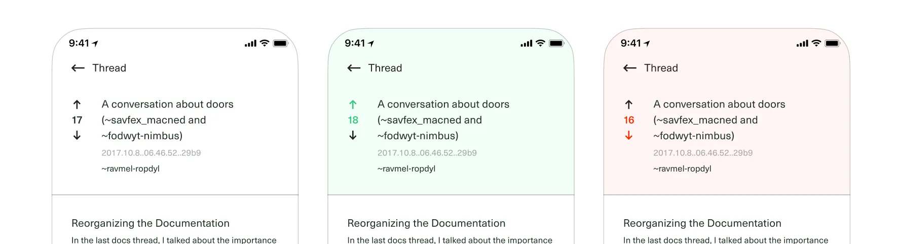 Fora Voting Interface