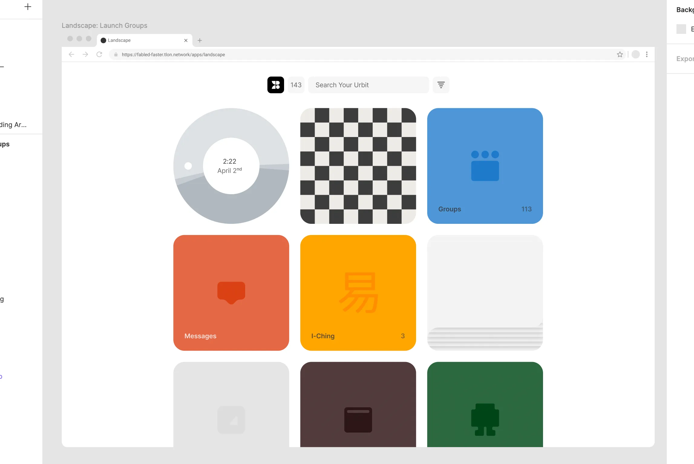 Landscape App Grid